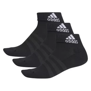 Adidas, Skarpety sportowe, 3-pack, Cush ANK 3PP DZ9379, czarny, rozmiar 37/39 - Skarpetki damskie - miniaturka - grafika 1