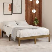 Łóżka - shumee Rama łóżka miodowy brąz drewno sosnowe 120x190 cm - miniaturka - grafika 1