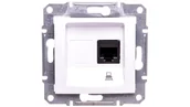 Gniazdka elektryczne - Schneider SEDNA BIAŁY GNIAZDO Komputer RJ45 KAT.6 NIEEKRANOWANE SDN4700121 - miniaturka - grafika 1