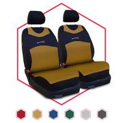 Pokrowce na fotele - Uniwersalne koszulki samochodowe przód 1+1 Sport Line zółte - miniaturka - grafika 1