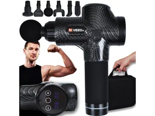 Vezo Pistolet Do Masażu Pleców Ciała Masażer Massage Gun Zestaw 6 - Masażery - miniaturka - grafika 1