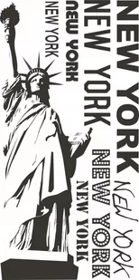 Napis na ścianę naklejka 100x50cm wybór koloru - Nowy Jork, New York...83 - Naklejki na ścianę - miniaturka - grafika 1