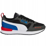 Buty sportowe damskie - Buty dla dzieci Puma R78 Jr czarno-szaro-niebieskie 373616 29 35,5 - miniaturka - grafika 1