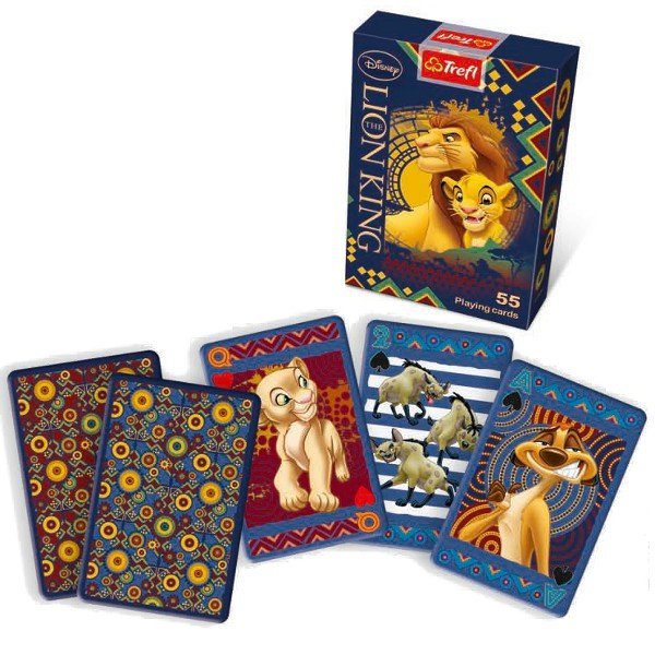 Trefl Karty 55 listków Król Lew Retro 08285