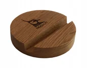 Pozostałe akcesoria do telefonów - PODSTAWKA drewniana POD TELEFON Dębowa + GRAWER - miniaturka - grafika 1