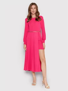 Sukienki - Rinascimento Sukienka koktajlowa CFC0018404002 Różowy Regular Fit - grafika 1