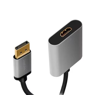 LogiLink Adapter DP do HDMI 4K 60Hz aluminiowy 0.15m - Kable komputerowe i do monitorów - miniaturka - grafika 3