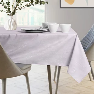 Obrus Vesta Liliowy Tłoczony Nowoczesny 140x200 owal AmeliaHome - TCLOTH/AH/VESTA/HMD/LILA/O140X200 - Obrusy i serwetki - miniaturka - grafika 4