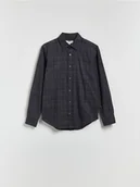 Koszule męskie - Reserved - Koszula regular fit w kratę - wielobarwny - miniaturka - grafika 1