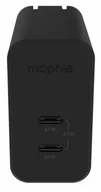 Ładowarki do telefonów - Mophie Gan Charger Dual - ładowarka sieciowa z podwójnym wejściem USB-C 67W biała - miniaturka - grafika 1