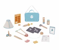 Zabawy w naśladowanie dorosłych - Drewniany zestaw weterynaryjny w walizce – Mały weterynarz - miniaturka - grafika 1