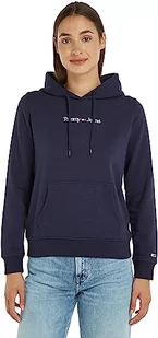 Tommy Jeans Damska bluza z kapturem Tjw Reg Serif Linear, Ciemna granatowa, L - Bluzy damskie - miniaturka - grafika 1