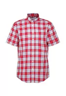 Koszule męskie - Seidensticker Męska koszula z krótkim rękawem, regularny krój, czerwona, 46, czerwony, 46 - miniaturka - grafika 1