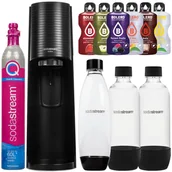 Saturatory - Saturator SodaStream Terra Black jedna butelka + 2x Butelka SodaStream Czarna (dek) + bolero - miniaturka - grafika 1