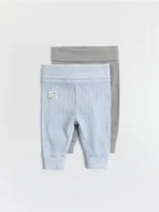 Komplety dla niemowląt - Reserved - Bawełniane spodnie 2 pack - jasnoniebieski - miniaturka - grafika 1