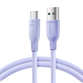 Kable USB - Joyroom kabel Multi-Color Series SA34-AC6 USB-A / USB-C 100W szybki transfer 1m - miniaturka - grafika 1