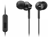 Telefony OUTLET - OUTLET Słuchawki przewodowe SONY MDR-EX110AP Czarny - miniaturka - grafika 1