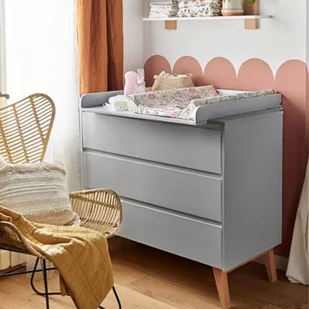 Komoda szara Pinio Swing - 3 szuflady - Komody dla dzieci - miniaturka - grafika 1