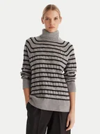 Swetry damskie - Tommy Hilfiger Golf WW0WW46791 Szary Regular Fit - miniaturka - grafika 1