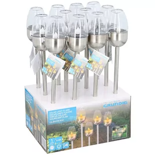 Grundig - lampa solarna z efektem płomienia świecy 38 cm - Lampy pozostałe - miniaturka - grafika 2