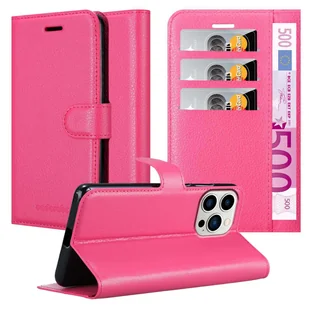 Cadorabo Etui do Apple iPhone 14 PRO MAX Etui ochronne w kolorze różowym Etui na telefon komórkowy Etui z zamknięciem magnetycznym - Etui i futerały do telefonów - miniaturka - grafika 1
