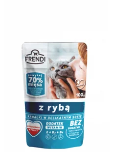 Pakiet Frendi Mokra Karma Dla Dorosłych Kotów Z Kawałkami Ryby W Sosie 24 x 100 g - Mokra karma dla kotów - miniaturka - grafika 3