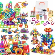 Klocki - MAGNETYCZNE KLOCKI NEODYMOWE KUFEREK ZESTAW 128 el - miniaturka - grafika 1