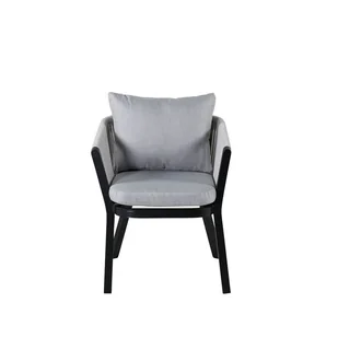 Virya Krzesło ogrodowe czarny. - Fotele i krzesła ogrodowe Virya Krzesło ogrodowe czarny. - Fotele i krzesła ogrodowe - miniaturka - grafika 1