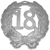 Gadżety na imprezę - Funny Fashion Dekoracja 3D "18 urodziny", FUNNY FASHION, 42x44 cm FF64184 - miniaturka - grafika 1