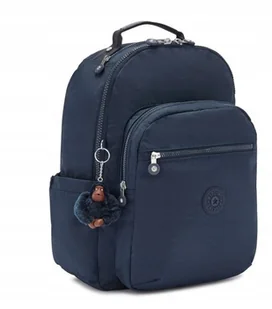 Kipling Granatowy Plecak Do Szkoły Z Brelokiem Mieszczący A4 J_a - Plecaki - miniaturka - grafika 1