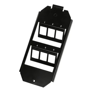 LogiLink NK4060 ramka do gniazd i wyłączników Czarny - Gniazdka elektryczne - miniaturka - grafika 1
