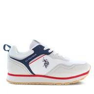 Buty dla chłopców - Sneakersy U.S. Polo Assn. Nobik NOBIK010A Biały - miniaturka - grafika 1