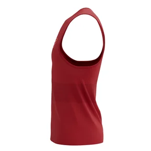 COMPRESSPORT Koszulka biegowa PRO RACING SINGLET samba red - Bielizna sportowa męska - miniaturka - grafika 7