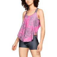 Koszulki sportowe damskie - Damski podkoszulek Under Armour  Sport Tank - Flo Ink Print Purple M - miniaturka - grafika 1