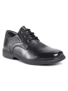 Geox Półbuty J Federico C J04D1C 00043 C9999 D Czarny - Buty dla dziewczynek - miniaturka - grafika 1