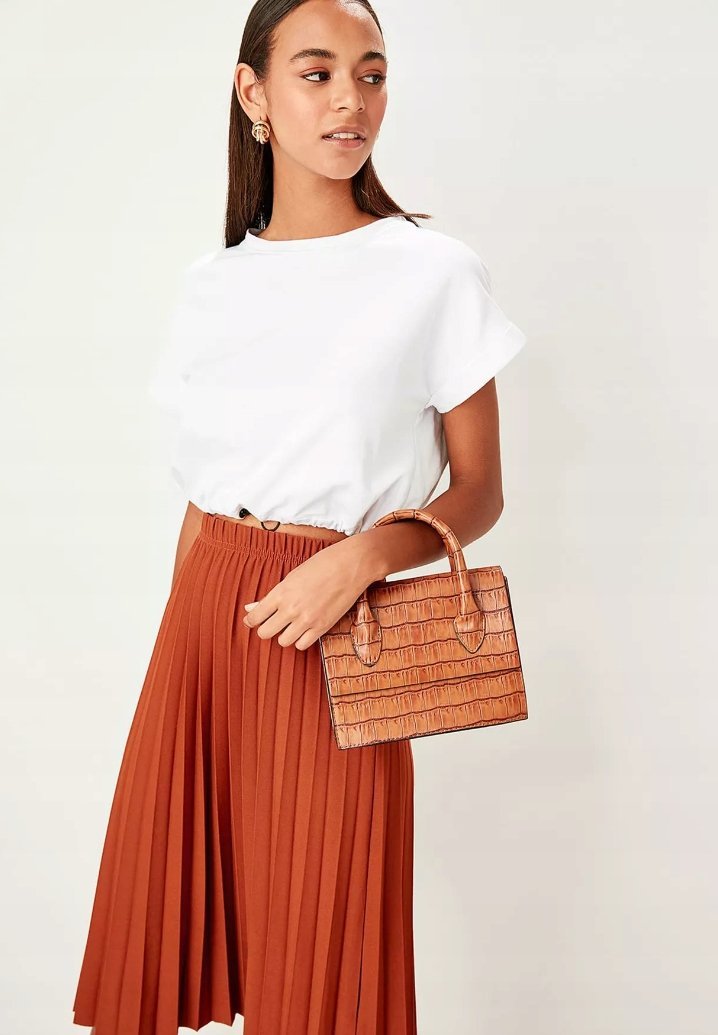 TRENDYOL DAMSKA TOREBKA BRĄZOWA MINI WZÓR 0Z9E6*