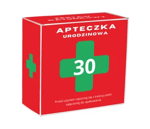 Pudełko Prezentowe na 30 Urodziny dla Kobiety Faceta APTECZKA - Zestawy upominkowe Pudełko Prezentowe na 30 Urodziny dla Kobiety Faceta APTECZKA - Zestawy upominkowe - miniaturka - grafika 1