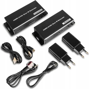 Extender Hdmi 2.0 Lan Kvm 2Xusb Rj45 180M Ethernet - Kable - miniaturka - grafika 1