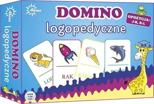 Abino Domino logopedyczne J-R, R-L ABINO - Gry planszowe - miniaturka - grafika 1
