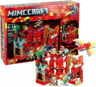 Klocki - Klocki Minecraft Atak Smoka Nether Led Na Bazę Duży Zestaw 528 El Lebo - miniaturka - grafika 1