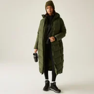 Kurtki i kamizelki sportowe damskie - Regatta Płaszcz damski zimowy ocieplany Eloria Zielony, Rozmiar: 46 - miniaturka - grafika 1