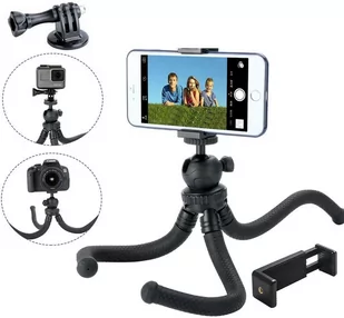 Elastyczny statyw tripod uchwyt selfie stick do telefonu / aparatu / kamer sportowych GoPro - Selfie stick - miniaturka - grafika 1
