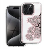 Etui i futerały do telefonów - Futerał TEDDY BEAR do IPHONE 17 Pro różowy - miniaturka - grafika 1