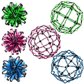 Piłki dla dzieci - Piłka Teleskopowa Rozkładana Magiczna Niebieska Różowa Zielona Mix 18/32cm LEAN Toys - miniaturka - grafika 1