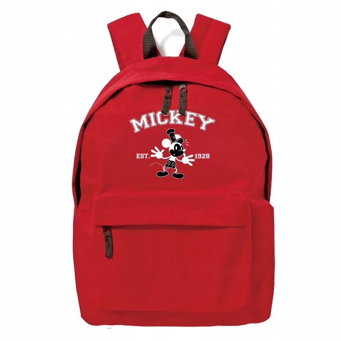 PLECAK SZKOLNY Młodzieżowy Czerwony Dla Fana MICKEY MOUSE 1928 Minnie Wzory