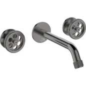 Baterie umywalkowe - Laveo Bateria umywalkowa podtynkowa grafit MURO BAU 922P - miniaturka - grafika 1