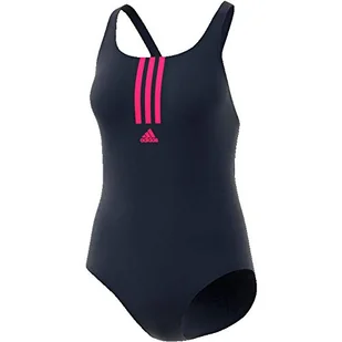 adidas Damski kostium kąpielowy Sh3.ro Mid z 3 paskami niebieski Legend Ink/Real magenta 40 - Stroje kąpielowe - miniaturka - grafika 1