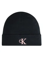 Czapki damskie - Calvin Klein Czapka Monogram Embro K60K612319 Czarny - miniaturka - grafika 1