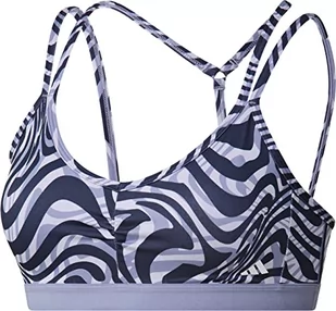 adidas Biustonosz sportowy Marka Model YGA ESS LS AOP - Biustonosze - miniaturka - grafika 1