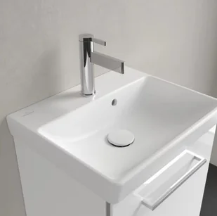 Villeroy & Boch Avento Umywalka meblowa 45x37 cm biały połysk z powłoką CeramicPlus 735845RW - Umywalki - miniaturka - grafika 1